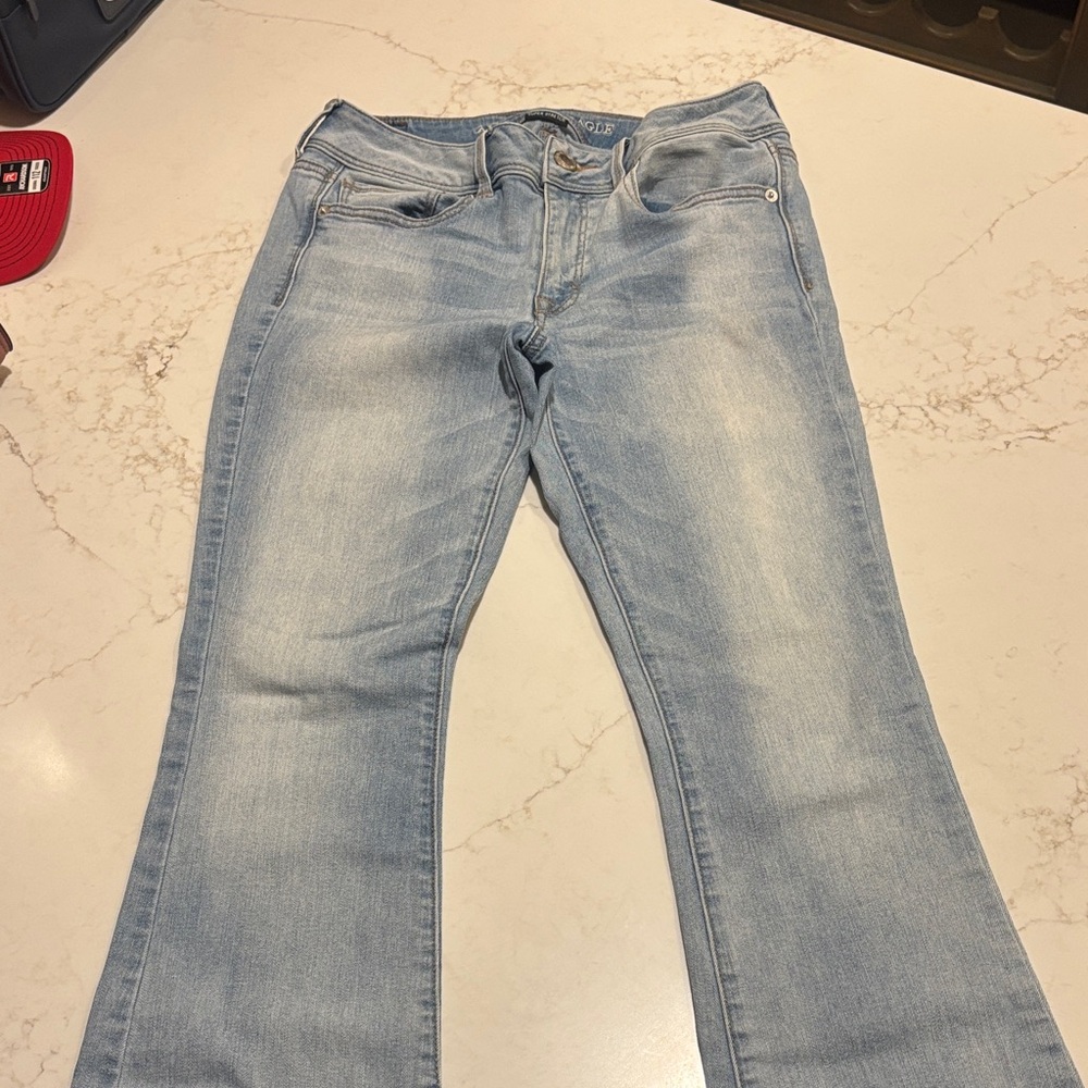 American Eagle Outfitters Light Wash Flare Jeans